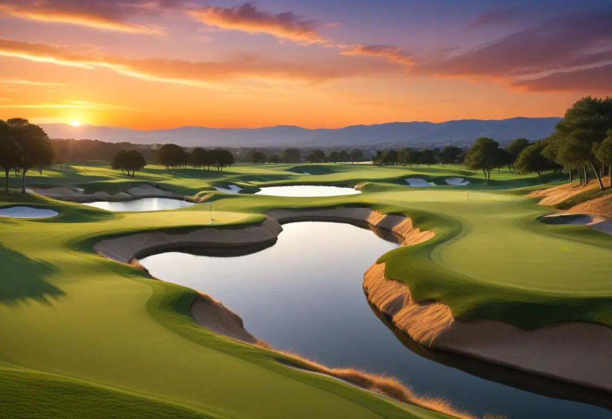 En condor golf illustration