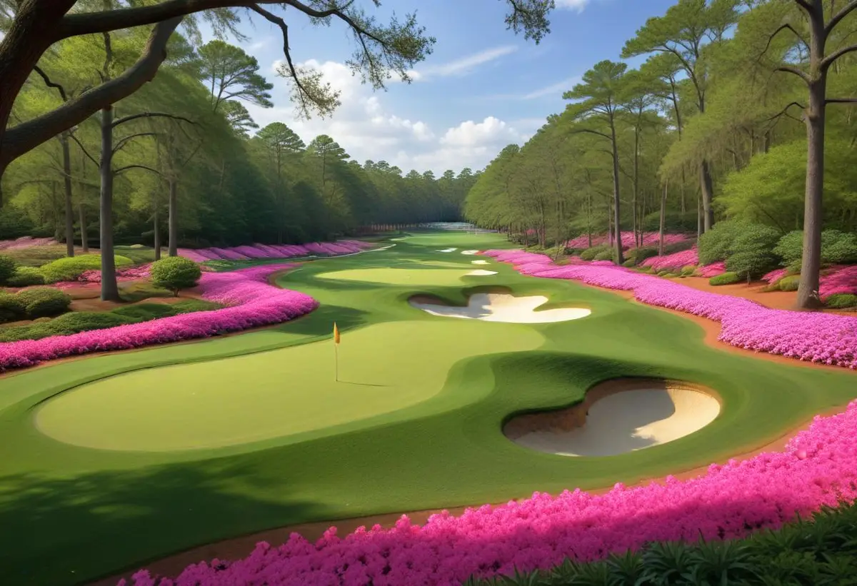 Golf Augusta illustration