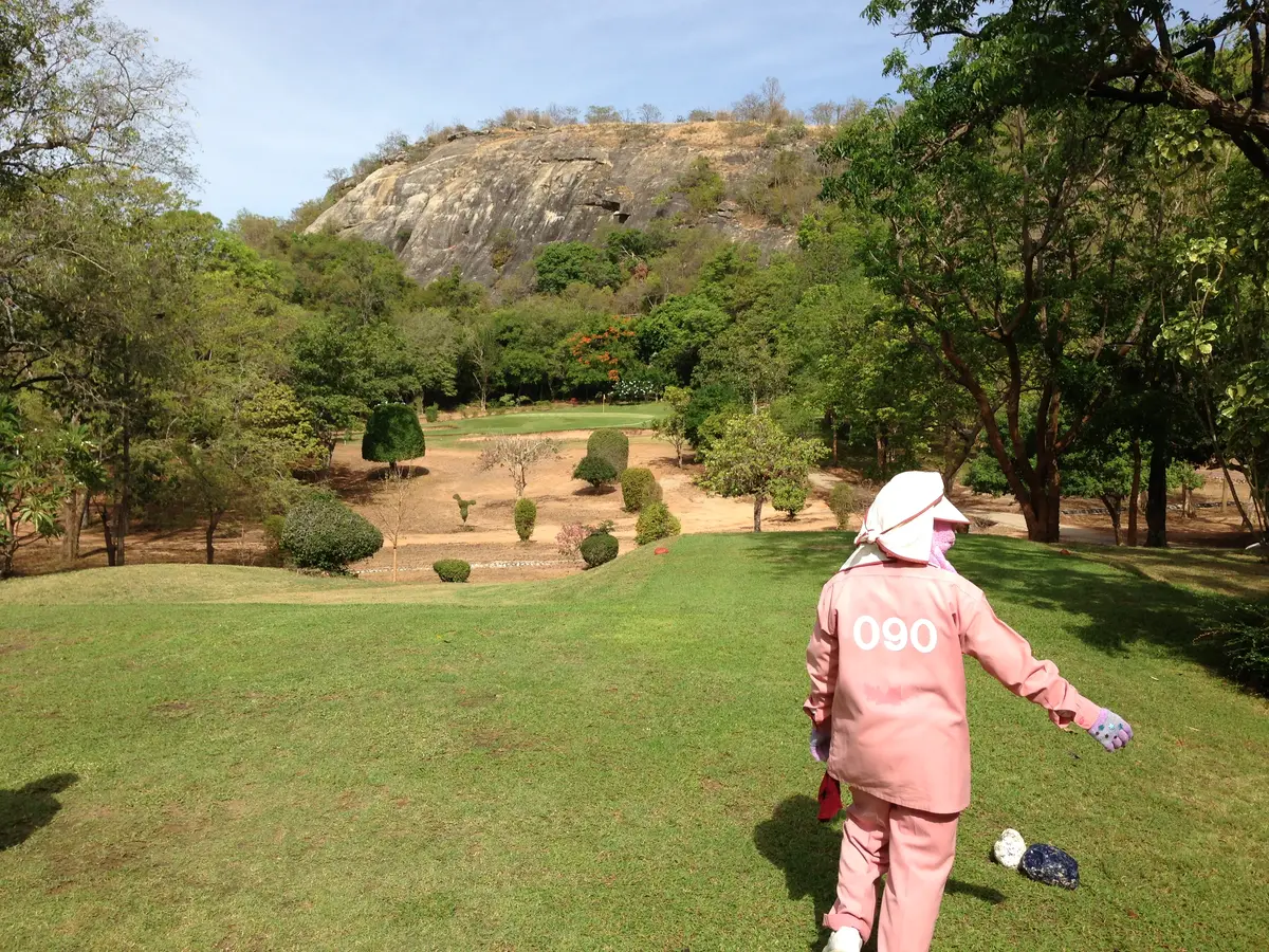 Caddie på Royal Hua Hin Golf Course, Thailand