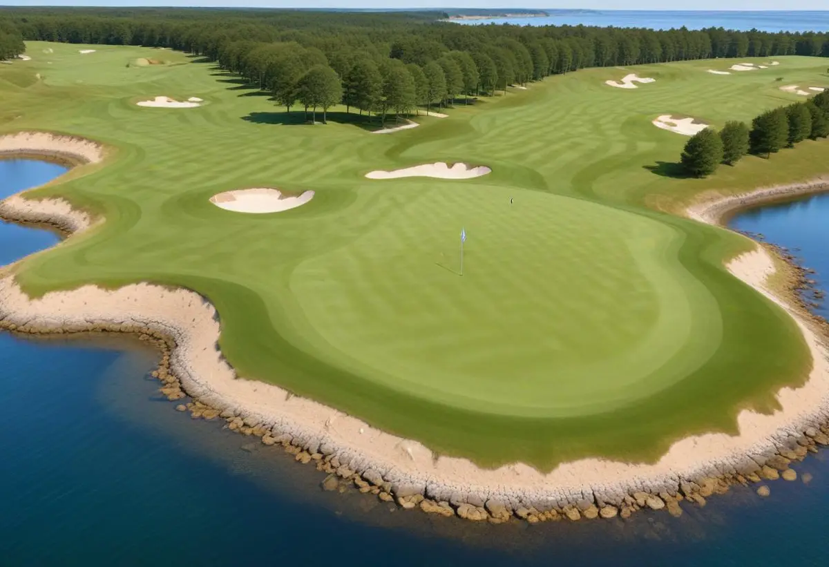 Upptäck de bästa golfbanorna i Skåne på karta! illustration