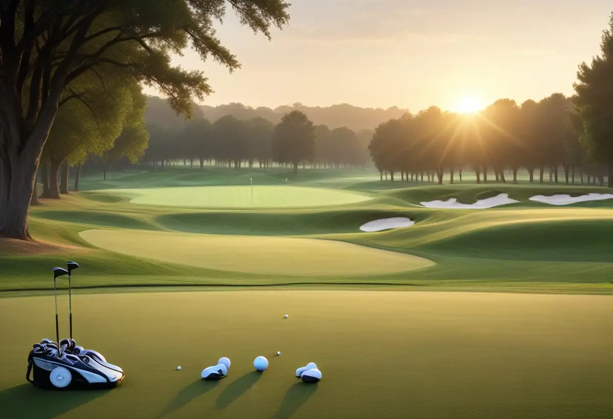 Bli mästare på järnslag golf och imponera på banan! illustration