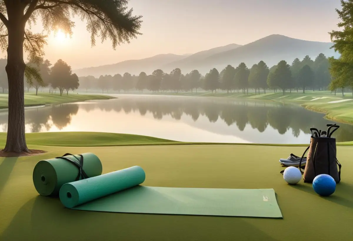Maximera din sving med rörlighetsövningar för golf illustration